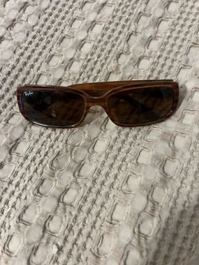 Ray-Ban Brown Tortoiseshell Rectangular Sunglasses